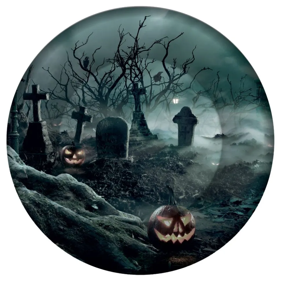 Papptallerkener Kirkegård halloween