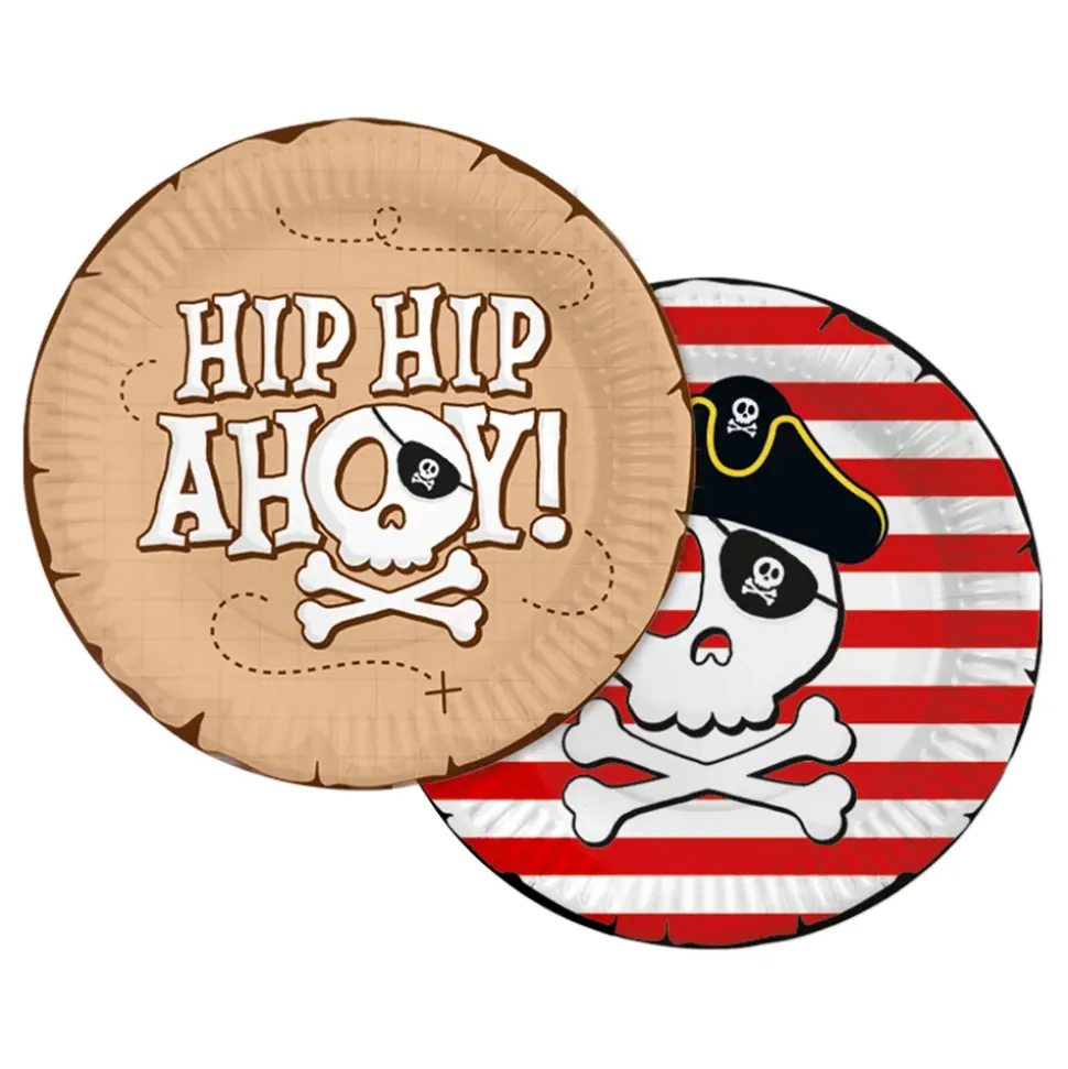 Papptallerkener Pirat Hip Hip Ahoy