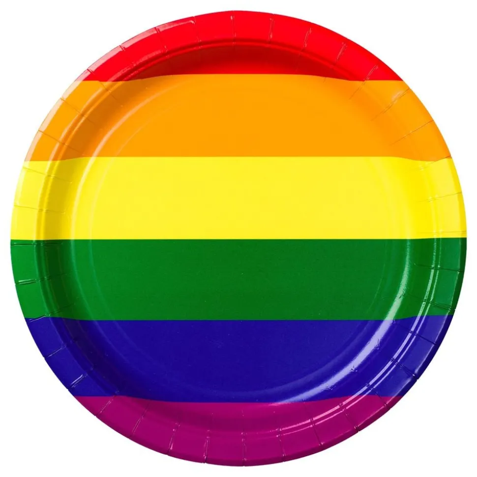 Papptallerkener Rainbow
