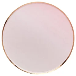 Papptallerkener Roségull/Rosa Ombre