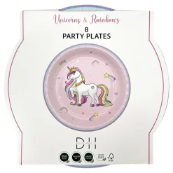 Papptallerkener Unicorns & Rainbows