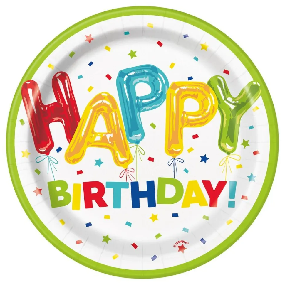 Papptallerken Happy Birthday