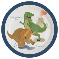Papptallerken Happy Dinosaur