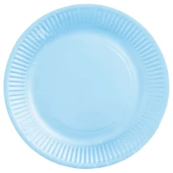Papptallerken Lyseblå
