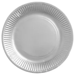 Papptallerken Sølv