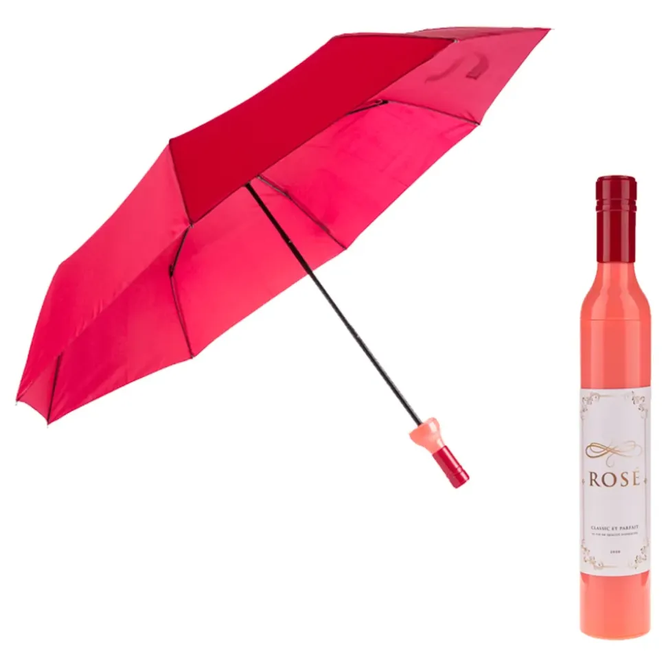 Paraply Rosévinflaske