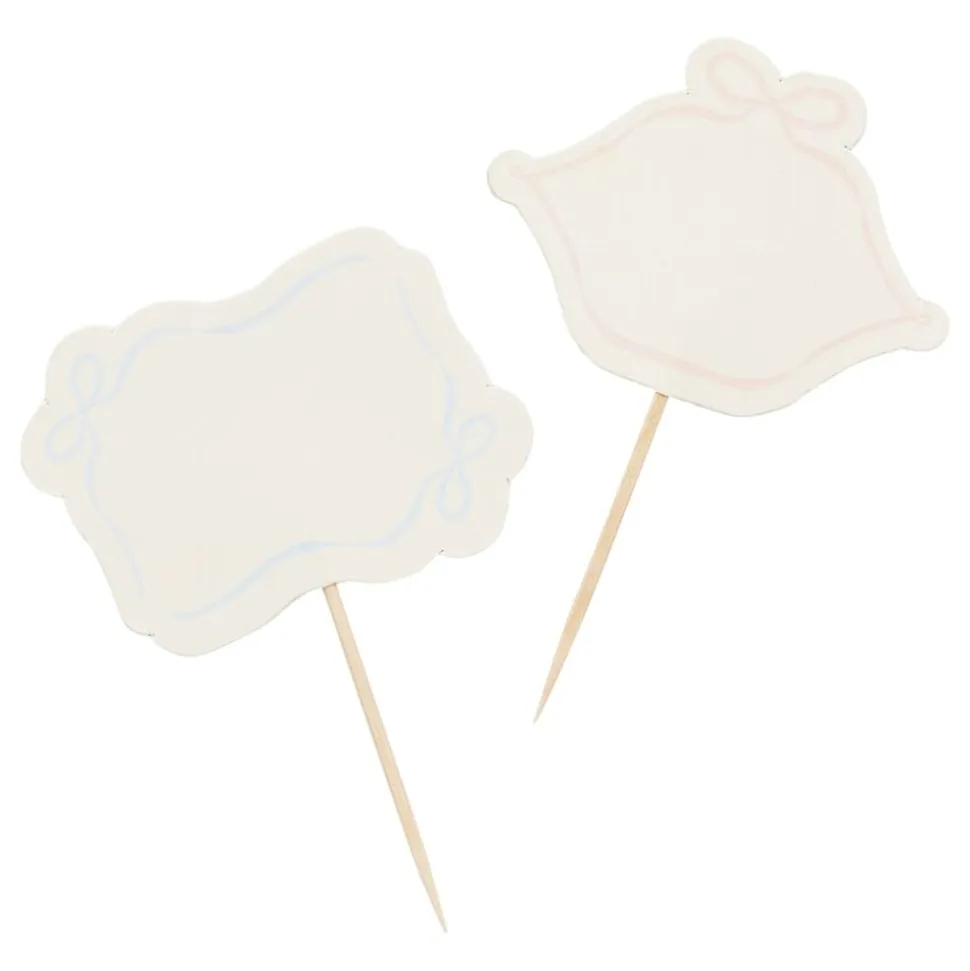 Partypicks Sløyfe Blå/Rosa
