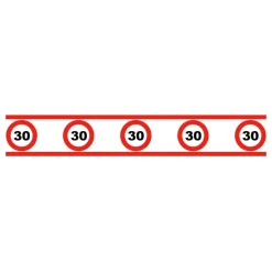 Partytape Trafikkskilt 30
