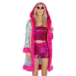 Pelsjakke Holografisk Multifarget