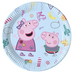 Peppa Gris papptallerkener