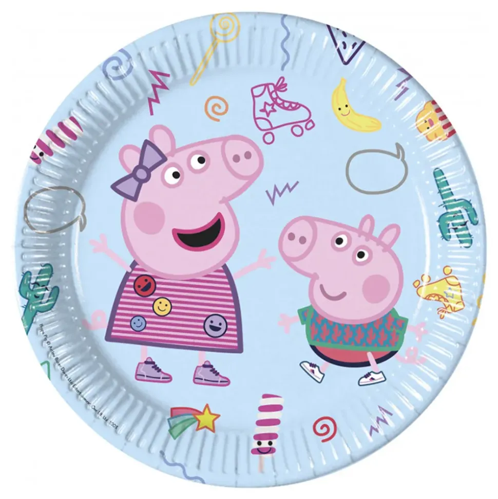 Peppa Gris papptallerkener