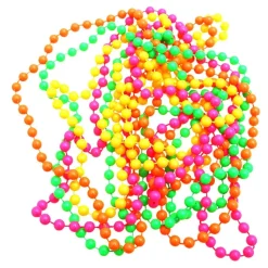 Perlekjeder Neonfarget