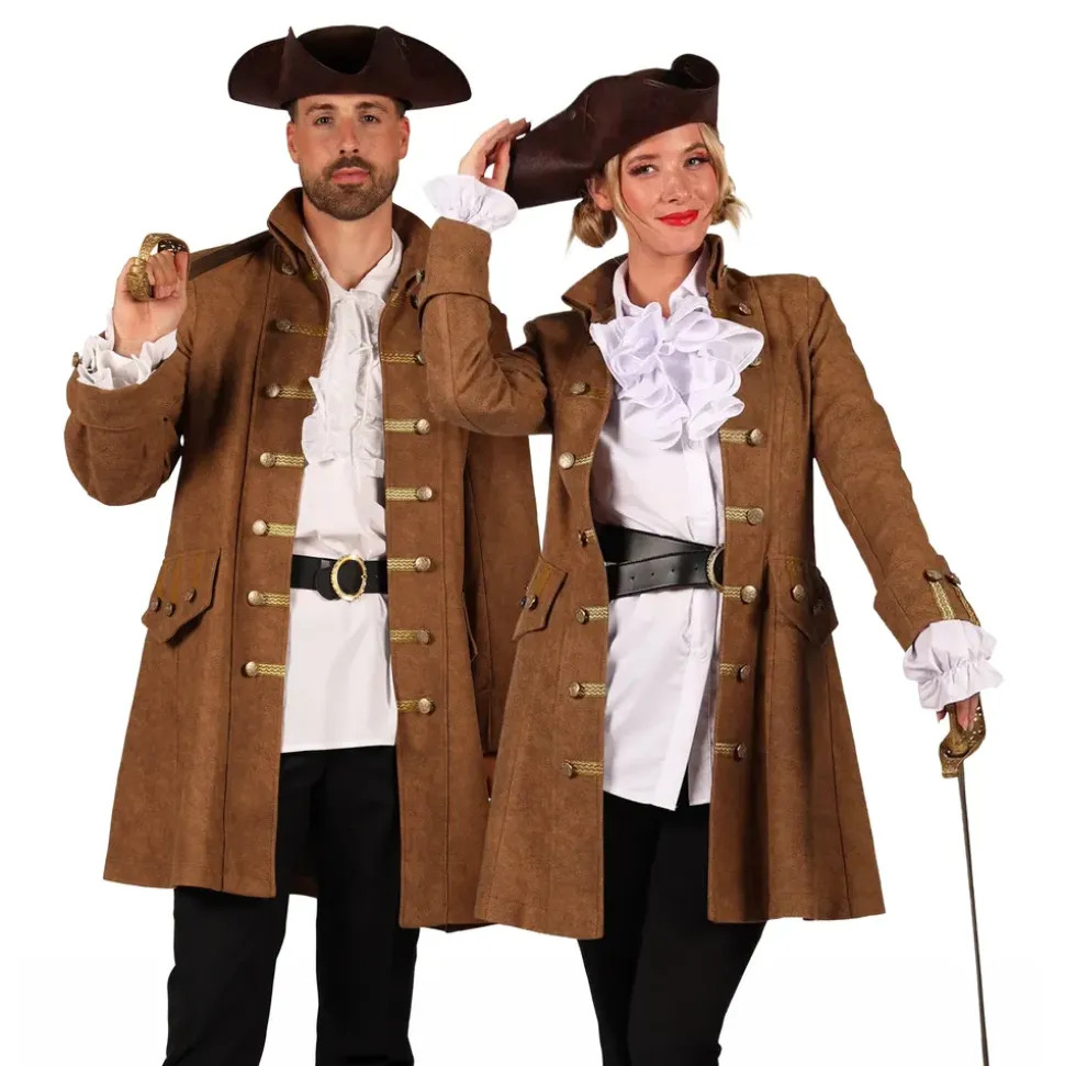 Piratjakke Brun Dame Deluxe