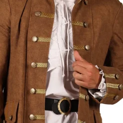 Piratjakke Brun Herre Deluxe