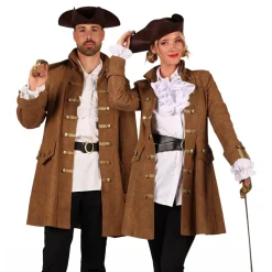Piratjakke Brun Herre Deluxe