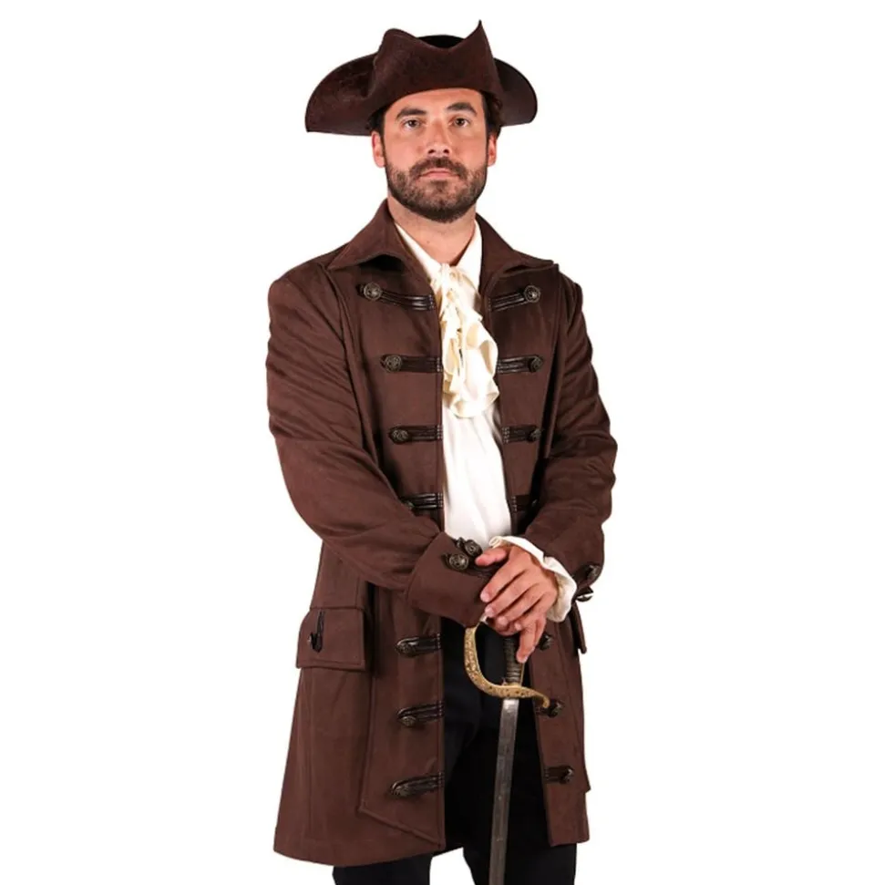 Piratjakke Brun Herre Deluxe