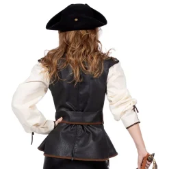 Piratjakke Deluxe Dame Kostyme