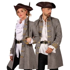 Piratjakke Grå Herre Deluxe