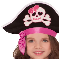 Piratkjole Rosa Kids Maskerade Kostyme