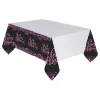 Plastduk Happy Birthday Svart/Rosa Glitter
