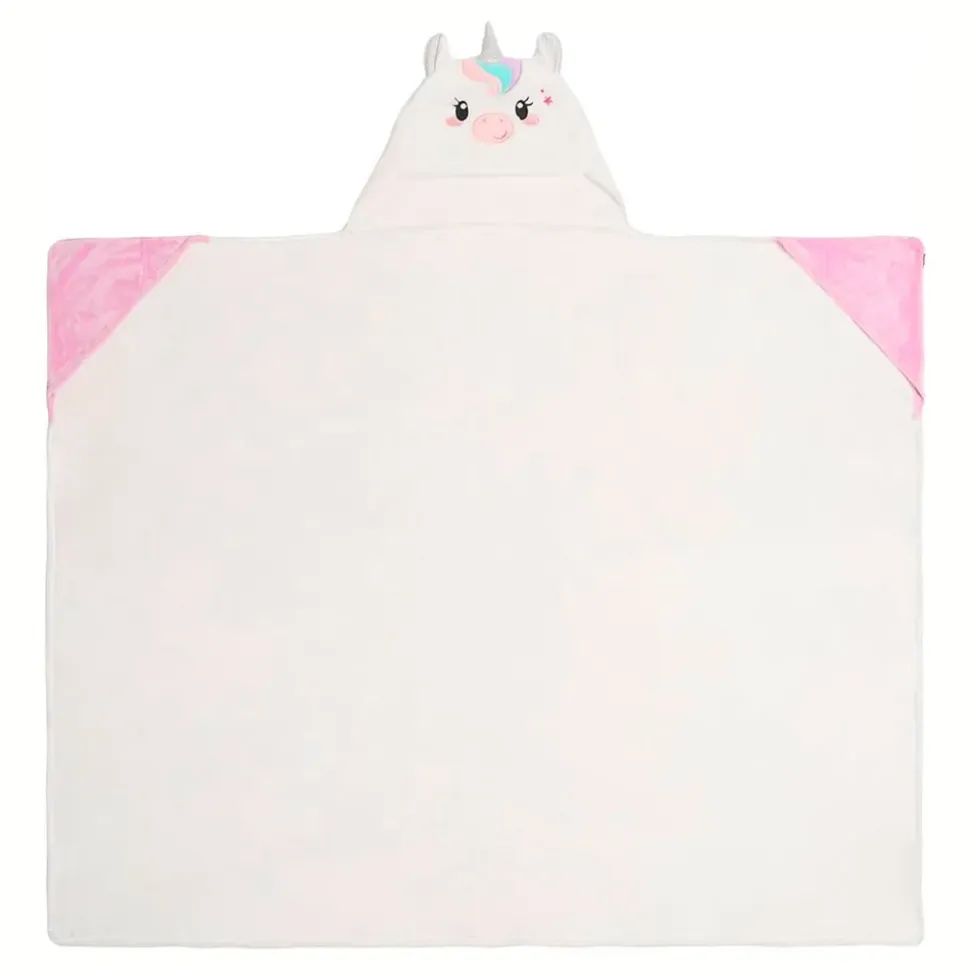 Pledd med hette Unicorn