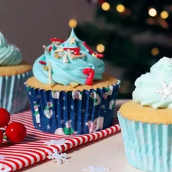 PME Muffinsformer med folie Snømenn