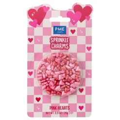 PME Rosa Hjerte Sprinkle Charms