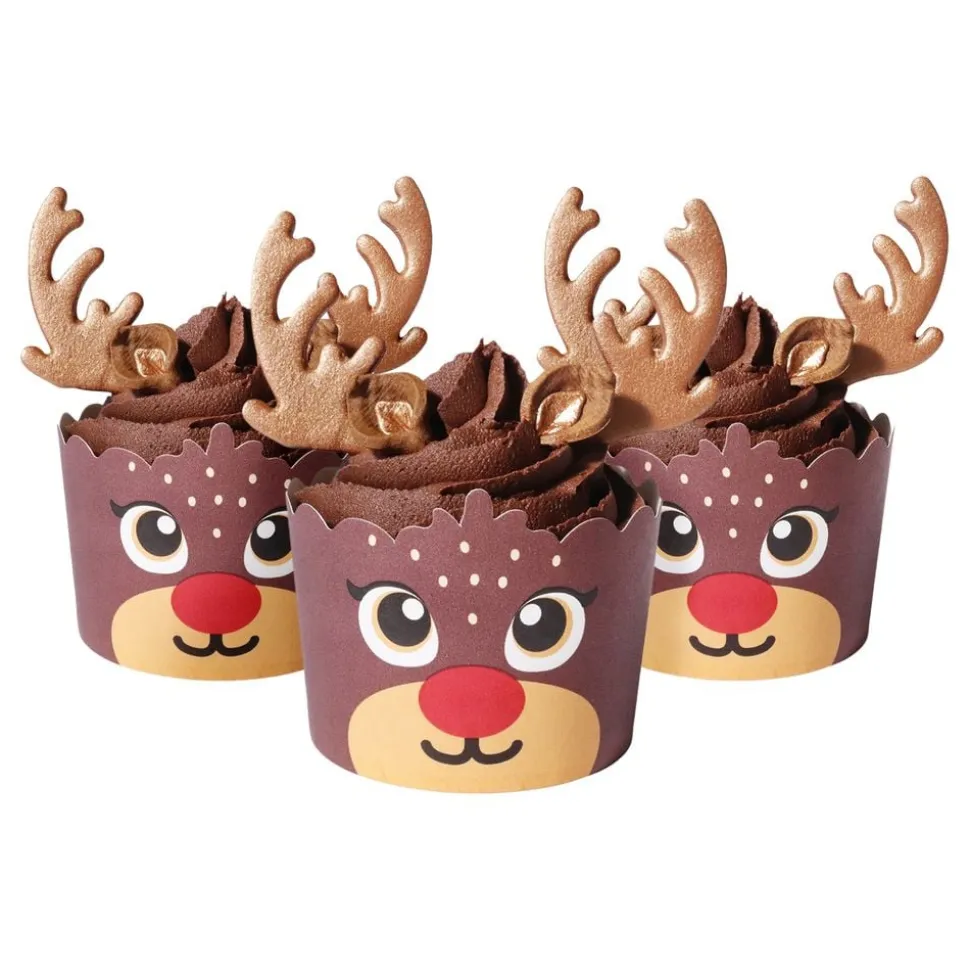 PME Sukkerfigurer Reinsdyr Cupcake Kit