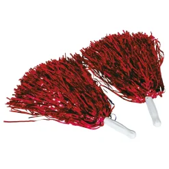 Pom Poms Rød Metallic