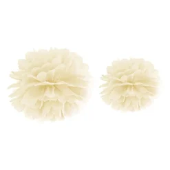 Pom Pom Vaniljehvit Hengende Dekorasjon