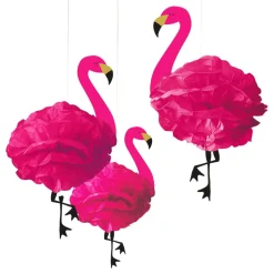 Pompong Flamingo Hengende Dekorasjon