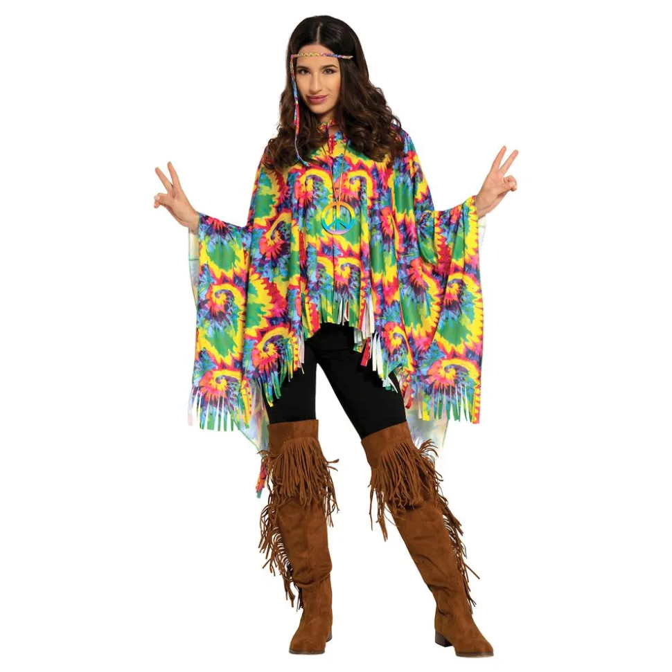 Poncho Tie-Dye Hippie