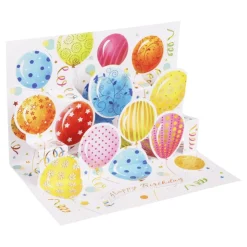 Pop-Up Happy Birthday-kort med konvolutt