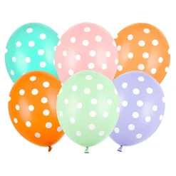 Prikkete Ballonger Pastellmiks