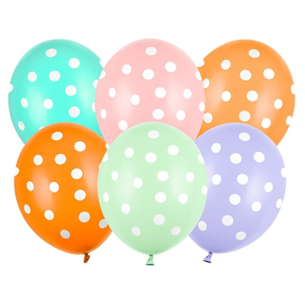 Prikkete Ballonger Pastellmiks