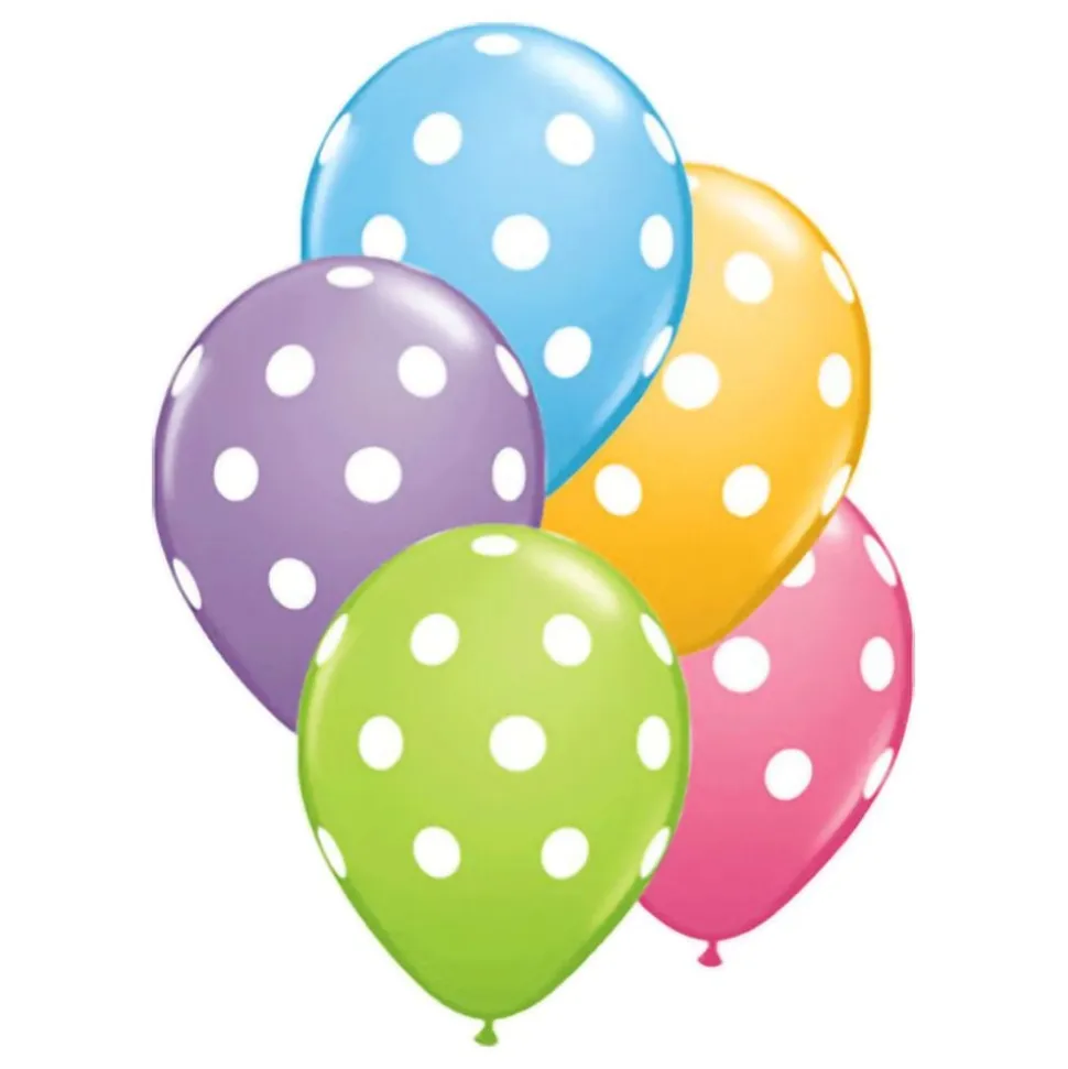 Prikkete Flerfargede Ballonger