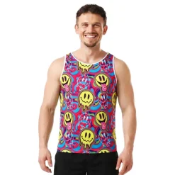 Psychedelic tanktop herre