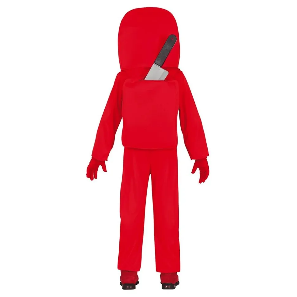 Rød Astronaut Barn Kostyme