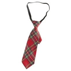 Rødt Skotskrutete Slips