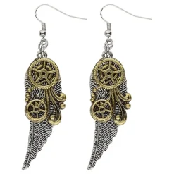 Øredobber Steampunk med Vinger