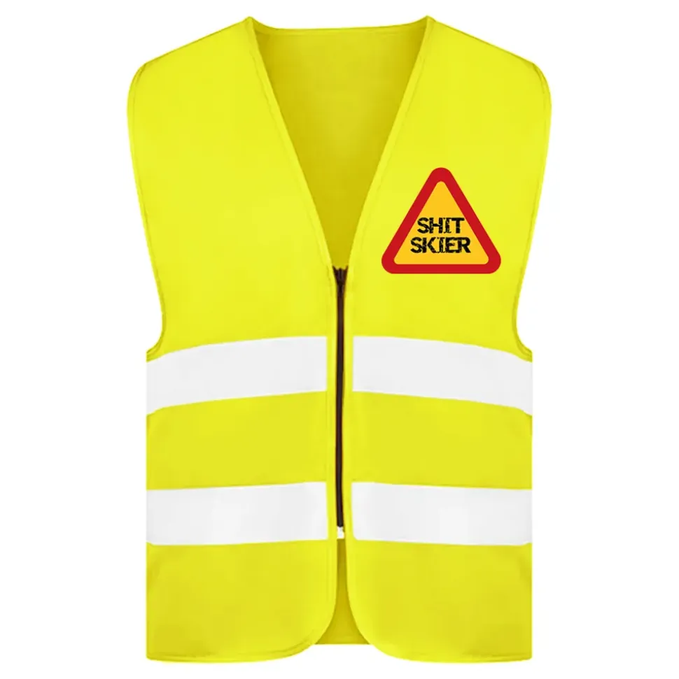 Refleksvest Shit Skier Neongul