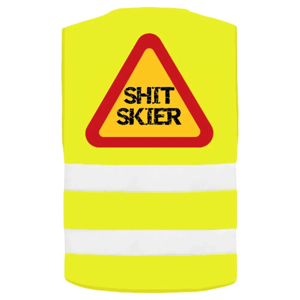 Refleksvest Shit Skier Neongul