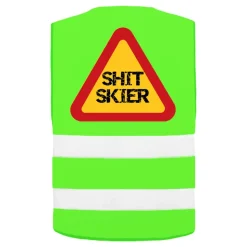 Refleksvest Shit Skier Neongrønn