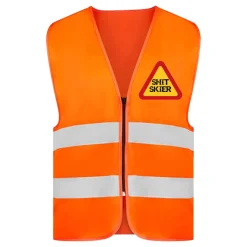 Refleksvest Shit Skier Neonoransje