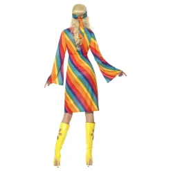 Regnbue Hippie Kostyme