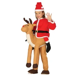 Ridende på Julereinsdyr Barn Kostyme
