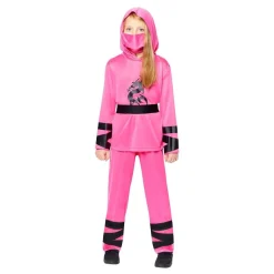 Rosa Ninja Barn Kostyme