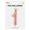 Rosa Tallballong 1 med Krone