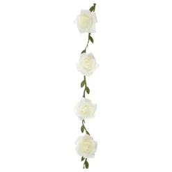 Rosegirlander Hvit