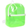 Ryggsekk Transparent Neongrønn